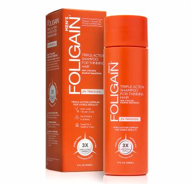 Foligain triple action shampoo USA - Σαμπουάν με τριοξιδίλη 2%  (Κατά της τριχόπτωσης για άνδρες 236ml)