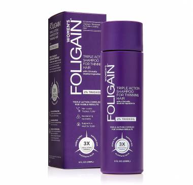 Foligain triple action shampoo USA - Σαμπουάν με τριοξιδίλη 2%  (Κατά της τριχόπτωσης για γυναίκες 236ml)