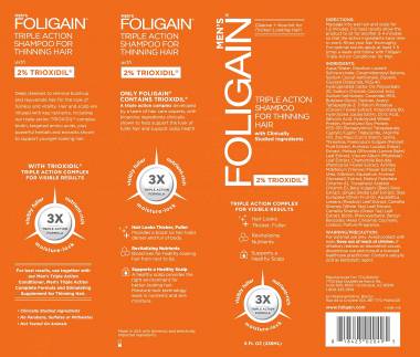 Foligain triple action shampoo USA - Σαμπουάν με τριοξιδίλη 2%  (Κατά της τριχόπτωσης για άνδρες 236ml)