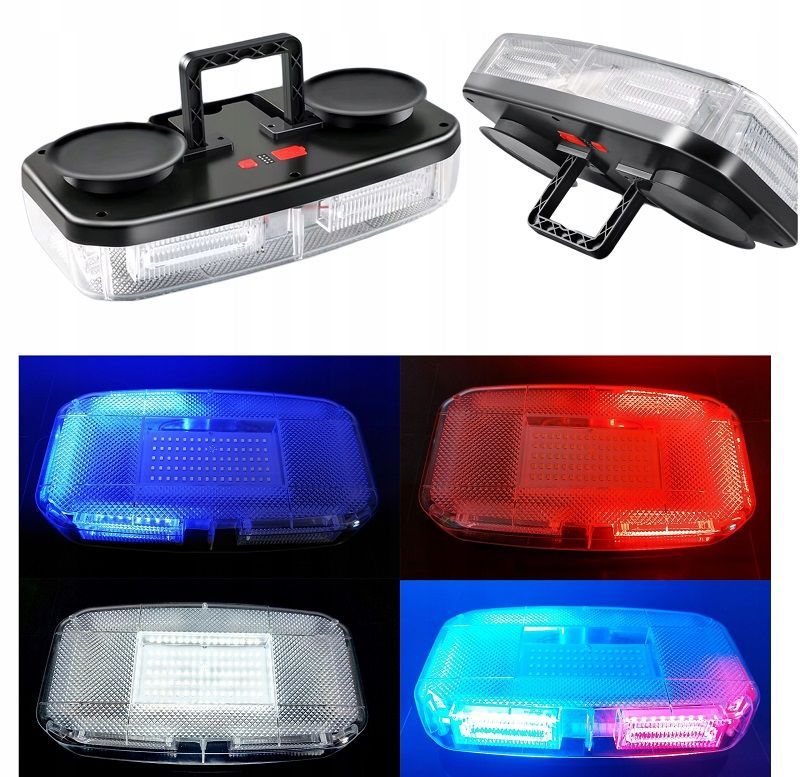 Ασύρματος φάρος οχημάτων Strobe & προβολέας έκτακτης ανάγκης με μαγνητική βάση - 1108914 - 110850