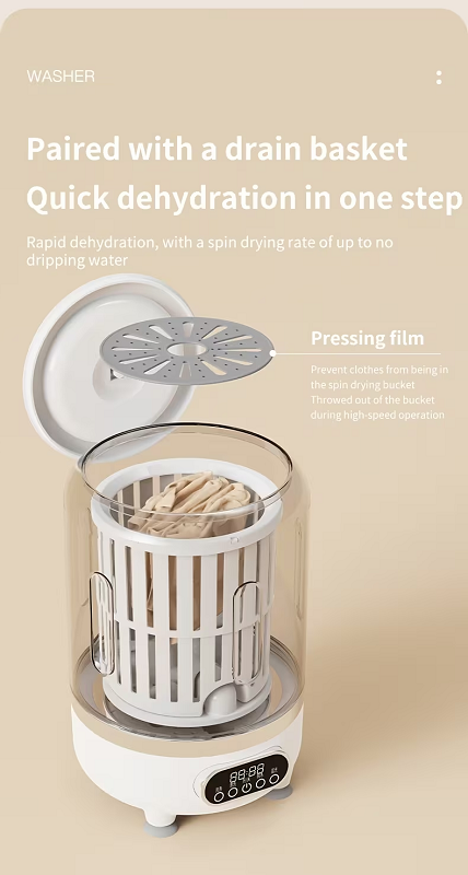 Φορητό επαναφορτιζόμενο πλυντήριο ρούχων mini - HP909 - 457658 - Green