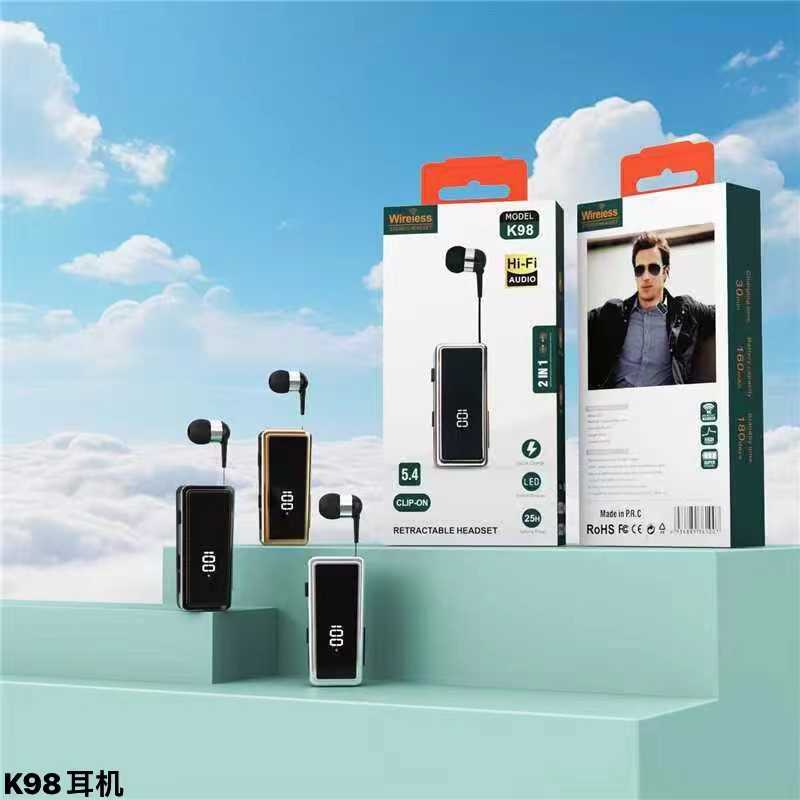 Ασύρματο ακουστικό Bluetooth - K98 - 361007 - Gold