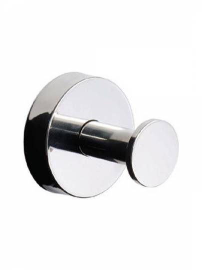 Karag Uno Άγκιστρο Μπάνιου Μονό με Βίδες &#8203;5.5x5.5cm Inox Ασημί 1201