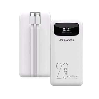 Powerbank - P169K - 20.000mah - AWEI - 002981 - White