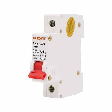 Διακόπτης ασφαλείας ράγας - RXB1-63-10A-1P-3KA - 11005