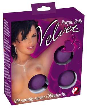 You2Toys Velvet Balls Triple Purple