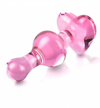 Pipedream Icicles No 75 Hand Blown Glass Massager Pink 7.9cm