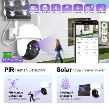 Ηλιακή κάμερα ασφαλείας IP - Solar Security Camera - XMT-Q10 - WiFi - 080250