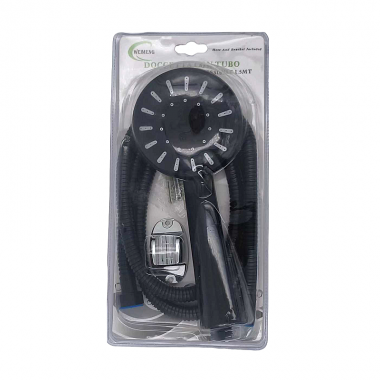 Τηλέφωνο ντους με σπιράλ και επιλογές πίεσης - 1.5m - Black - 880408