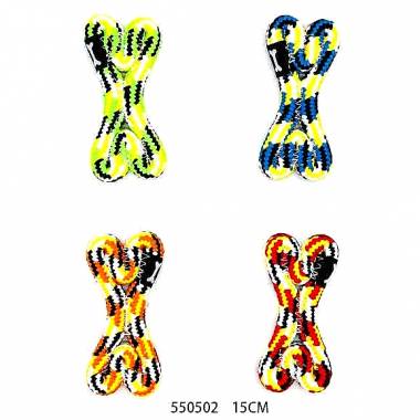 Παιχνίδι σκύλου κόκκαλο από σχοινί - 15cm - 12pcs - 550502