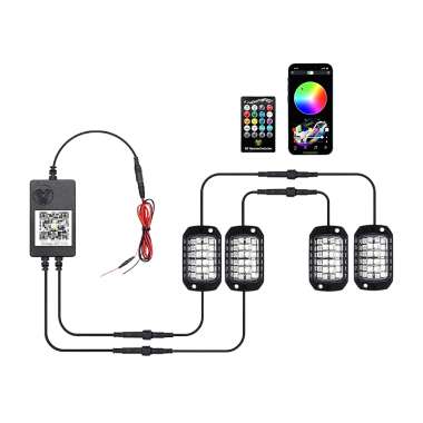 Σετ διακοσμητικά φώτα πλαισίου αυτοκινήτου LED με τηλεχειρισμό - 1112110/R04 - 110852