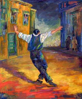 Olympus Diamond Painting "Zeibekiko,Greek dance"- Ψηφιδωτό Μωσαικό "Ζεϊμπέκικο,Ελληνικός χορός" 50Χ40