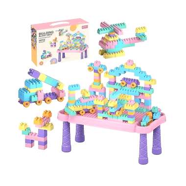 Σετ πάγκος κατασκευών DIY με τουβλάκια - C2721 - 88pcs - 117155