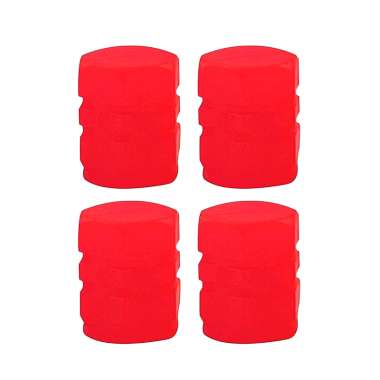 Καπάκι βαλβίδας ελαστικών αυτοκινήτου φωσφορίζον - R-Z17201-4U - 140532 - Red