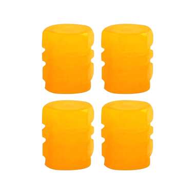 Καπάκι βαλβίδας ελαστικών αυτοκινήτου φωσφορίζον - R-Z17201-4U - 140532 - Orange