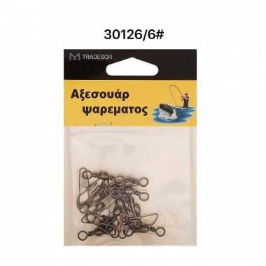 Στριφτάρια με παραμάνα ασφαλείας - No.6 - 10pcs - 30126