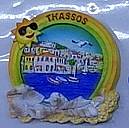 Tουριστικό μαγνητάκι Souvenir – Σετ 12pcs - Resin Magnet - Thassos - 678125