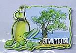Tουριστικό μαγνητάκι Souvenir – Σετ 12pcs - Resin Magnet - Chalkidiki - 678092