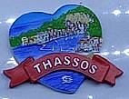 Tουριστικό μαγνητάκι Souvenir – Σετ 12pcs - Resin Magnet - Thassos - 678123