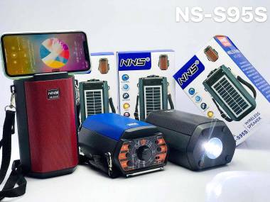 Ασύρματο ηχείο Bluetooth με ηλιακό πάνελ & φακό - NS95S - 881384