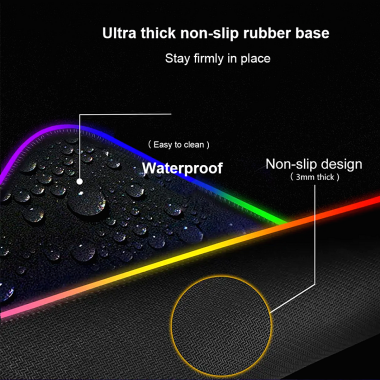 Olympus αντιολισθιτικό XXL RGB gaming easy clean mousepad 90x40
