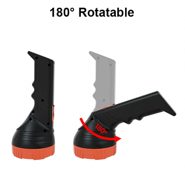 Επαναφορτιζόμενος φακός LED - 88069 - 182752 - Black/Silver