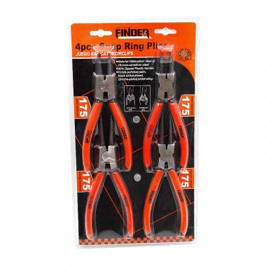 Σετ πένσες ασφαλειών - 4pcs - 175mm/7" - Finder - 190088