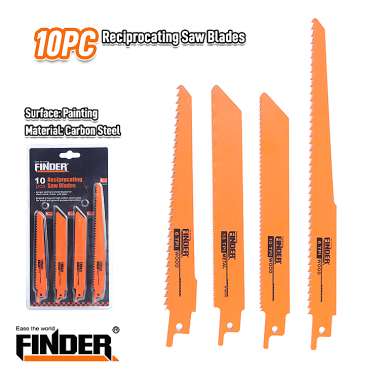 Σετ ανταλλακτικές λεπίδες σπαθόσεγας - 10pcs - Finder - 191572