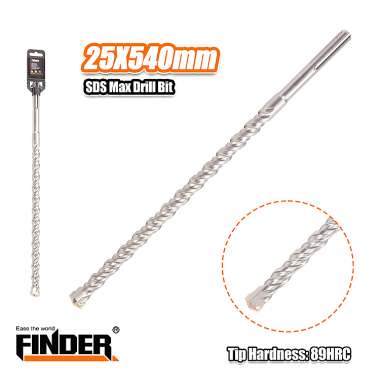 Τρυπάνι μπετού SDS MAX - 25x540mm - Finder - 196427