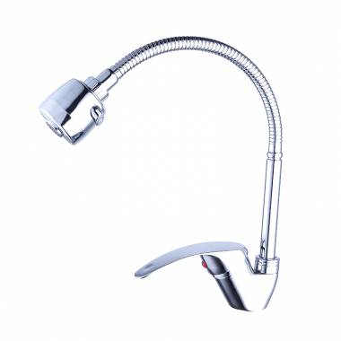 Μπαταρία βρύσης κουζίνας με εύκαμπτο σπιράλ - 0788 - Idamix - 807889
