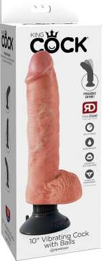 Pipedream King Cock Vibrating Cock with Balls 10
