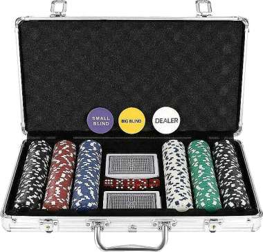 Σετ 300 Μάρκες PokerΣετ 300 Μάρκες Poker σε Βαλίτσα με 2 Τράπουλες 00009554