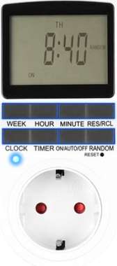 Izoxis Ψηφιακός Χρονοδιακόπτης Πρίζας Εβδομαδιαίος