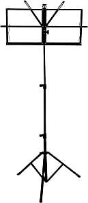 SPM Αναλόγιο Μουσικής Ύψους 65-123cm σε Μαύρο Χρώμα