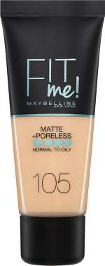 Maybelline Fit Me Matte + Poreless Liquid Make Up 105 Natural Ivory 30ml
