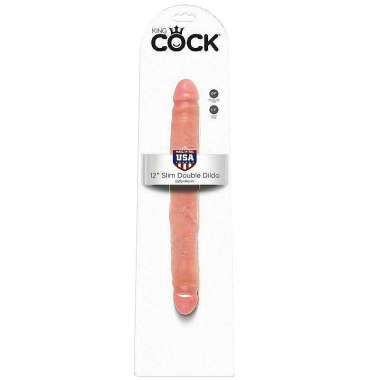 king cock Μεγάλο Διπλό Ομοίωμα - King Cock 12In Slim Double Dildo