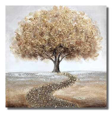 Olympus Diamond Painting "Golden tree on a road" - Ψηφιδωτό Μωσαικό "Χρυσό δέντρο σε δρόμο" 40Χ30