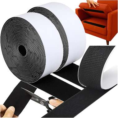 Ruhhy Αυτοκόλλητη Ταινία Χριτς Χρατς Μαύρη 5mx50mm