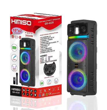 Φορητό ηχείο subwoofer με μικρόφωνο Karaoke - QS-4229 - 813140