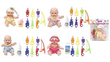 Κούκλα μωρό με σετ παιχνιδιών μπάνιου - 0812-2737 - 917414