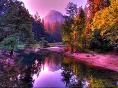 Olympus Diamond Painting "River,trees, Autumn magical landscape"- Ψηφιδωτό Μωσαικό "Ποταμός,δάσος,Φθινοπωρινό μαγευτικό τοπίο" 40x30