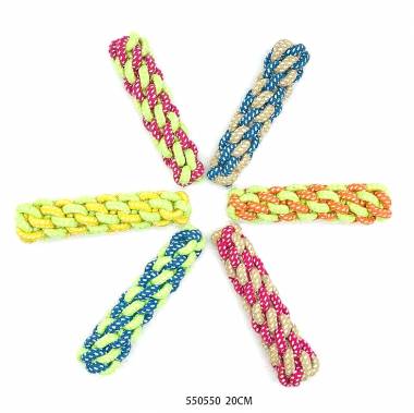 Παιχνίδι σκύλου σχοινί πλεκτό - 36cm - 12pcs - 550554