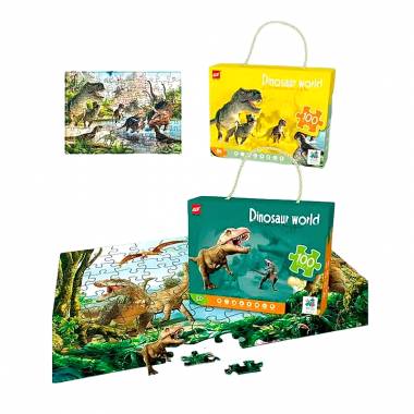 Παιδικό puzzle 100 κομματιών - Dinosaur World - 61003 - 917219