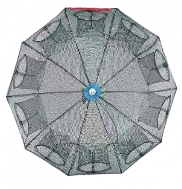 Πτυσσόμενη παγίδα ψαρέματος - Κιούρτος με 10 εισόδους - 931352