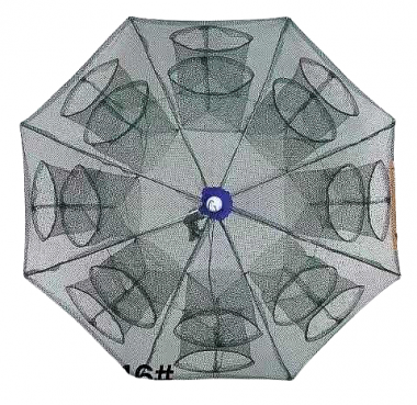 Πτυσσόμενη παγίδα ψαρέματος - Κιούρτος με 16 εισόδους - 931354