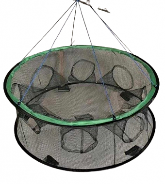 Πτυσσόμενη παγίδα ψαρέματος - Κιούρτος με 8 εισόδους - 70x26cm - 931379