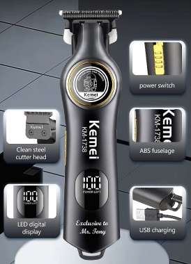 Κουρευτική μηχανή  & trimmer - KM-1738 - Kemei