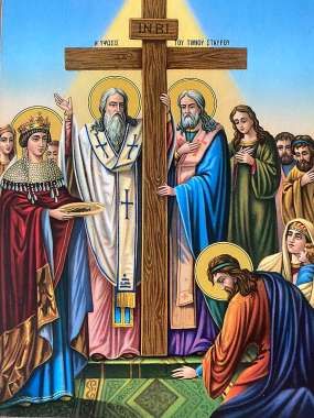 Olympus Diamond Painting "The Exaltation of the Holy Cross" - Ψηφιδωτό Μωσαικό "Η Ύψωσις του Τίμιου Σταυρού" 50X40