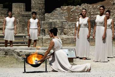Olympus Diamond Painting "Ancient Olympia - Lighting of the Olympic Flame " - Ψηφιδωτό Μωσαικό "Αρχαία Ολυμπία - Άναμμα ολυμπιακής φλόγας" 50Χ70