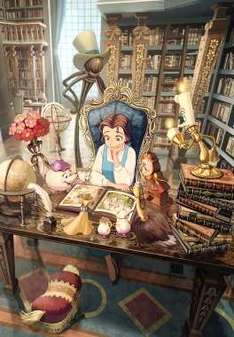 Olympus Diamond Painting "Beauty and the beast,Bell"- Ψηφιδωτό Μωσαικό "Πεντάμορφη Μπελ"40Χ30